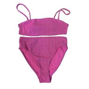 TABITHA BROWN FOR TARGET
Two-tone Bandeau Bikini Top and High Waisted Bottoms.